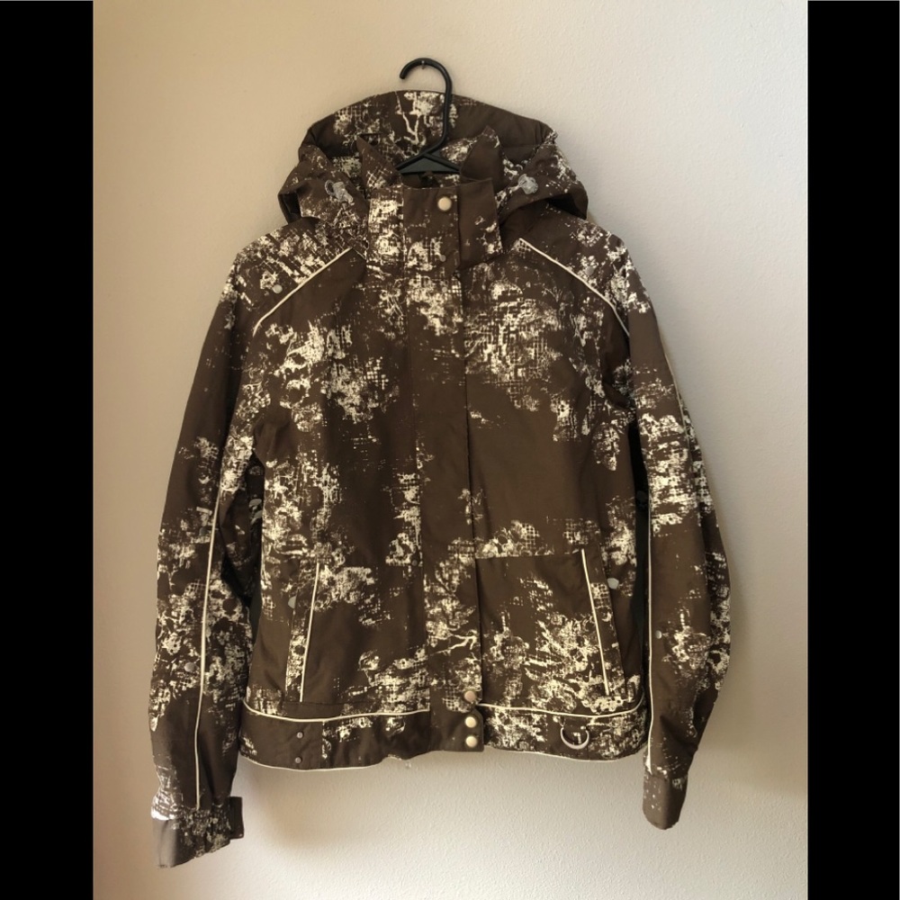 NILS Brown and White Ski Snow Jacket